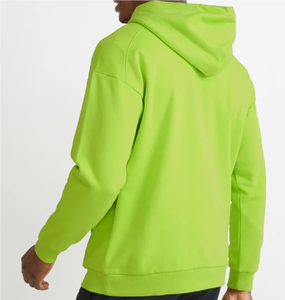 Sweat-shirt à capuche en molleton uni pour homme, coupe classique, pull décontracté, vert, tricoté - Product Image 6