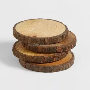 ที่รองแก้วทำด้วยมือทำจากไม้ที่เรียบง่ายและทันสมัยมาใหม่เสื่อและแผ่นรอง - Product Image 2