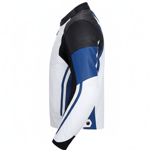 Chaqueta de Motociclista Personalizada de Piel de Oveja Genuina, Talla Grande, Cuello Redondo, Impermeable, Estilo Casual y Formal, Diseño Urbano - Product Image 4