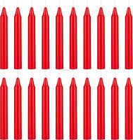 Bougie pilier miniature rouge exquise sans parfum, en cire de paraffine, 4 pouces de haut, Noël, Diwali, faite à la main
