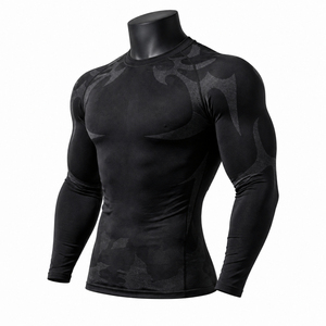 Trendy <b>Men</b> <b>Rash</b> <b>Guard</b> Made With Premium Fabric Flexible Construction Comfortable Fit Reinforced Seams And Reliable Finishing - Product Image 3
