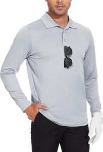 Chemises de golf pour hommes en soie/coton à séchage rapide, personnalisables avec logo, vierges pour impression numérique, en satin non tissé - Product Image 2