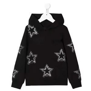 Sudadera con Capucha Personalizada para Hombre, con Cierre de Cremallera, Diseño con Pedrería, Corte Holgado, 100% Algodón, con Bolsillo, para Invierno y Actividades al Aire Libre - Product Image 1