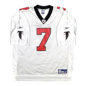 Maillot de football rétro des années 90 des Falcons d'Atlanta, imprimé au laser sur le devant, sans manches, col en V, 200 grammes, disponible en grandes tailles - Product Image 1