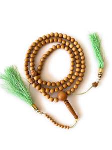 Tasbih en bois écologique avec logo personnalisé, perles de prière islamiques, chapelet musulman fait main, cadeau religieux pour le Ramadan et les événements de l'Aïd - Product Image 4