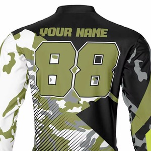 Custom Logo 100% Polyester Printed Motocross Jerseys Breathable Comfortable Motocross Racing Jersey In Cheap Price - Product Image 3