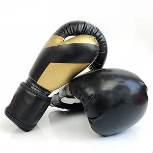 Gants de boxe lacés antidérapants 12oz pour hommes et femmes en cuir synthétique pour entraînement de kickboxing et MMA - Tailles 10oz/8oz - Product Image 3