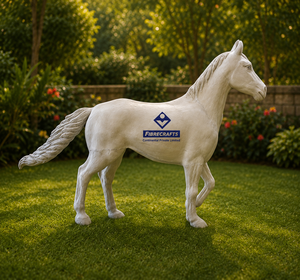 FIBRECRAFTS 2026 Estatua de Buey Blanco de Tamaño Real, Decoración para Exteriores, Recubierta de Plástico, Estilo Simple, Escultura de Jardín - Product Image 6