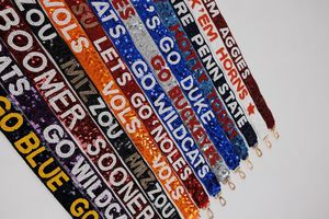 Correas Personalizadas para Lanyards de Equipos Deportivos con Bordado, Accesorio Artesanal de Poliéster con Forma Rectangular y Bordado a Máquina - Product Image 2