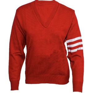 เพิ่มโลโก้แบบกำหนดเองของคุณเองบนเสื้อคาร์ดิแกนอะคริลิคทรงวีแบบยูนิเซ็กซ์ ปักตัวอักษร งานถักนิตติ้ง สำหรับวิทยาลัย - Product Image 1