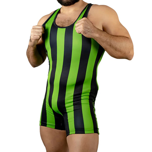 High Quality Sublimated Quick-Dry Breathable Spandex/Polyester Fitted Customizable <b>Weightlifting</b> Vest Wrestling <b>Singlet</b> - Product Image 5
