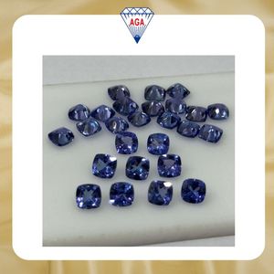 Pierres précieuses naturelles de Tanzanite bleue de qualité AAA+, taille coussin, calibrées, qualité joaillerie fine, Tanzanie, vente en gros, gemmes premium - Product Image 6
