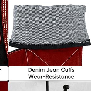 New Latest Design General Porpose Safety Welder Working <b>Gloves</b> A Grade Cowhide Split Leather Heat-Resistant Welding Work <b>Gloves</b> - Product Image 6