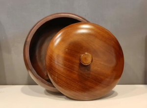 Premium Quality Wooden Serving <b>Bowl</b> <b>With</b> <b>Lid</b> Round Shape For Tableware Dinnerware Snack Serving <b>Bowl</b> Home Decor At Best price - Product Image 3