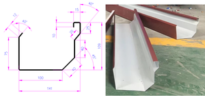 ZTRFM, gran oferta, máquina formadora de rollos de canalón Vally para techo de agua de lluvia completamente automática, máquina de canalón Ironman, máquina de canalón de agua de lluvia - Product Image 5