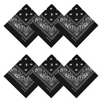 Bandana en coton à imprimé cachemire, carré 22x22 pouces, doux et respirant, vente en gros, logo personnalisé, OEM ODM, fabricant et fournisseur en gros