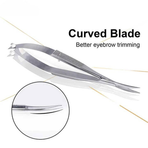 Premium Sharp Spring <b>Nail</b> <b>Scissors</b> Stainless Steel Curved Blade Precision Cuticle Trimming Tool Steel Handle Custom Logo - Product Image 6