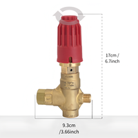 VB350 Pompe Haute Pression Déchargement Valve Bouton Régulation de Pression Valve Laveuse Compatible AR/Comet/INTER/5650psi/10.5gpm