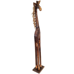 Escultura Familiar de Jirafas de Madera de Bambú Colorida - Venta al por Mayor B2B - Product Image 2