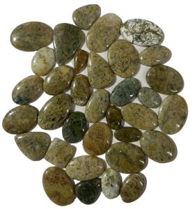 Pierre de cristal d'agate de mousse rose naturelle de qualité AAA + galet lisse pour la guérison ésotérique récupération du plaisir pierre précieuse polie en vrac - Product Image 1