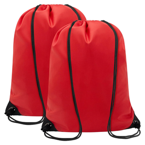 Wholesale Custom <b>Drawstring</b> <b>Bags</b> With Logo <b>Waterproof</b> Nylon Gym Sack Backpack For Sports Travel School Promotional Use - Product Image 6