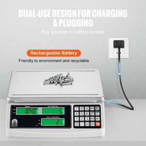 Bilancia Contapezzi Industriale Digitale Elettronica 30 kg x 1 g, Bilancia di Precisione con Funzione Tara 0.1g per Conteggio Inventario Monete, Unità G/kg/lb - Product Image 4