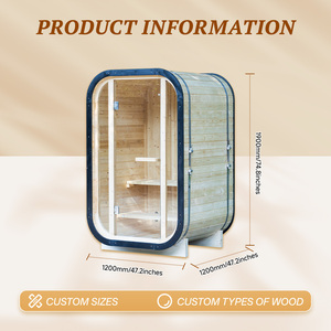 Sauna Pod Byron Bay Thermo Pine Vertical Panoramique CE Smart WiFi 240V AS/NZS DDP Australie Bien-être - Product Image 3