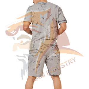 Hot Sale Men Sublimation Street Wear 2 Piece T-Shirt and Short <b>Set</b> for Men's Men's Summer Sports Short Sleeve <b>Twin</b> <b>Set</b> - Product Image 2
