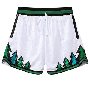 2026 Hot Sale Customized LOGO Polyester Over Knee Breathable Quick Dry Men <b>Large</b> Size Basketball Shorts - Product Image 2