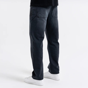 Jean cigarette noir taille haute grande taille en tissu extensible, délavage premium, ne décolore pas, toutes saisons, personnalisable - Product Image 3