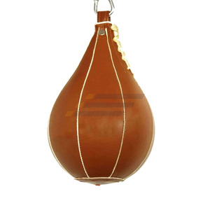 Balón de velocidad de doble extremo de cuero PU para boxeo, MMA y entrenamiento físico, cosido a máquina - Product Image 2