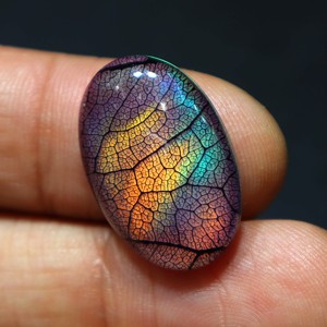 Rainbow Multi Fire <b>Opal</b> Handmade Monarch <b>Opal</b> Doublet Gemstone Ring Jewelry Monarch <b>Opal</b> Doublet Pendant for Jewelry Making - Product Image 3