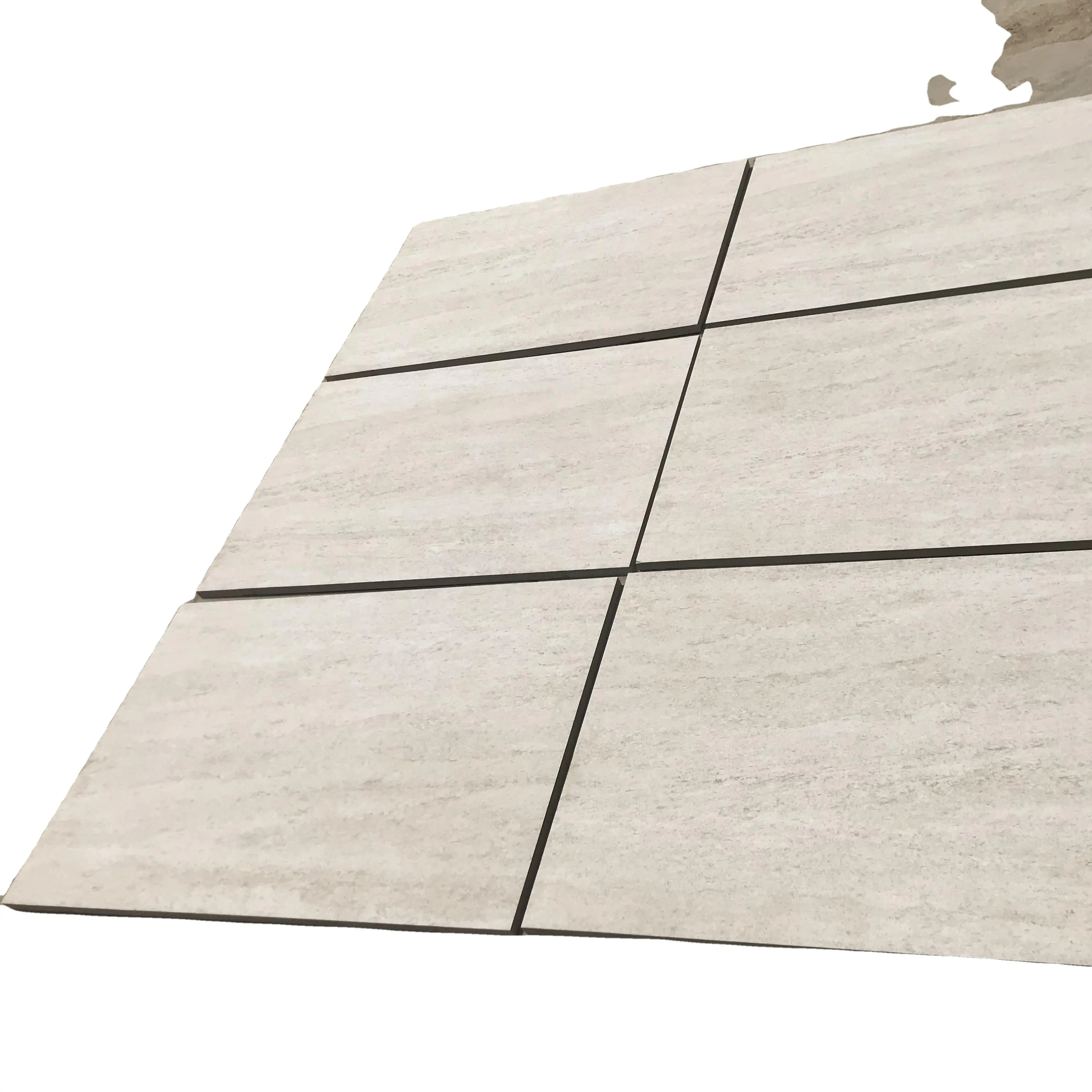 Piastrelle Beige in pietra 60x60cm spessore 20mm materiale da costruzione pavimentazione in pietra per esterni giardino R11 piastrelle per pavimenti in gres porcellanato