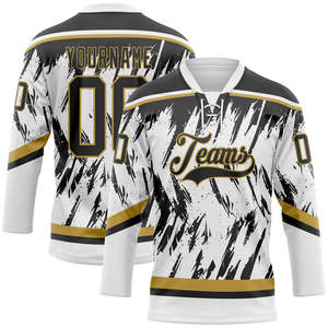 Maillot de hockey par sublimation, 100 % polyester, décontracté, à manches longues, pull sportif avec design personnalisé pour les équipes - Product Image 1