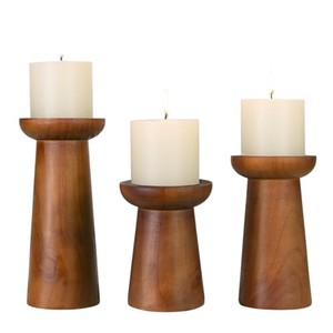 Porte-bougies en bois de Sheesham, fabrication sur mesure, vente en gros |   Aqdus Saleem Inde - Product Image 2