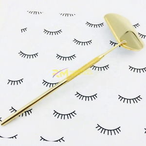 24k Gold Cosmetic Eyelash <b>Mirror</b> 3x Magnification Double Sided Gold-Plated Customized Design Private Label - Product Image 4