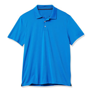Polo de Algodón Blanco para Hombre, Manga Corta, Corte Ajustado, Ribete en Contraste, Color Sólido Informal, Tejido de Punto, Largo Regular - Product Image 1