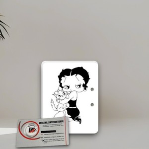 แผ่นแม่เหล็กติดขนตาปลอมลายเบตตี้ บู๊ป น่ารัก ขายส่ง รับผลิตแบรนด์ส่วนตัว อุปกรณ์ต่อขนตาอะคริลิค ลายดอกไม้ ผีเสื้อ - Product Image 6