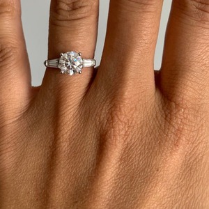 1.5CT Certified Round Brilliant Cut Diamond 14K Solid Gold Three Stone Engagement <b>Wedding</b> Gift Anniversary <b>Ring</b> - Product Image 6