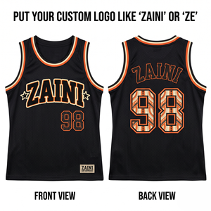 Maillot de basket-ball unisexe 220 GSM en maille polyester premium respirante à séchage rapide avec sangle réglable et col mandarin à manches courtes - Product Image 1