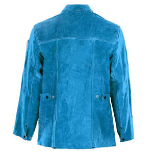 Veste de soudeur en cuir véritable pour homme, nouvelle collection, design tendance, cuir de vachette de qualité supérieure, logo sur le devant, imperméable - Product Image 3