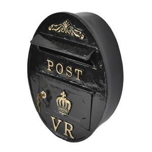 Easy <b>Mount</b> Luxury VR <b>Post</b> <b>Box</b> Black Finish Decorative Mailbox For Home Garden Supplies Rustic Letter <b>Box</b> Cheap Price - Product Image 2