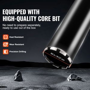 Trapano per Calcestruzzo Robusto da 3500W con Diametro di Foratura 0.8-11.8 Pollici e Supporto per Punta Diamantata - Product Image 4