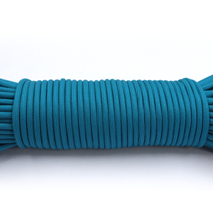 Turquoise 4mm Paracord Rope 550 Type Nylon Utility <b>Cord</b> for Camping, Survival, Craft and DIY Use - Product Image 3