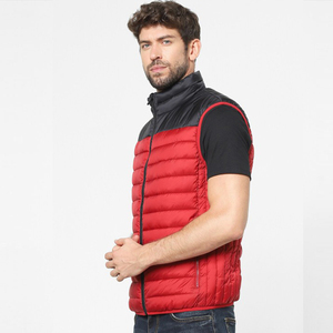 High Quality <b>Canvas</b> Puffer <b>Jacket</b> for Men Custom Logo Zip-Up Stand Collar Front Waterproof Breathable Glossy Finish for Winter - Product Image 3