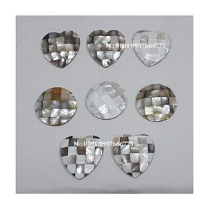 Miroir en bois en forme de cœur avec nacre, qualité supérieure, surface lisse et brillante, utilisé pour les miroirs intelligents pour femmes - Product Image 4