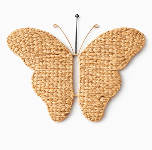 Décoration murale papillon tissée à la main KUPU KUPU, en rotin naturel, art bohème, décoration de maison écologique, ornement suspendu pour chambre d'enfant - Product Image 1