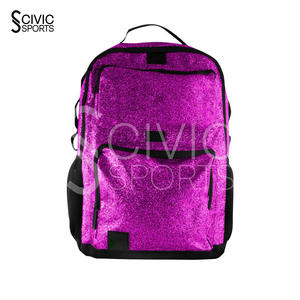 กระเป๋าเป้สะพายหลัง Civic Sports Glitter Mini พร้อมโบว์ โลโก้สั่งทำได้ สไตล์วินเทจ กันน้ำ ปิดด้วยซิป สายสะพายไหล่โค้งมน ทำจากโพลีเอสเตอร์ - Product Image 4