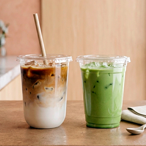 Transparent Plastic <b>Cup</b> With Lid 16/22oz Disposable PP <b>Cups</b> for <b>Cold</b> Beverages Tea Juice Coffee - Product Image 1