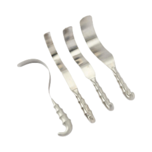 Elevador Cobb Manual, Instrumento Quirúrgico Ortopédico para Columna Vertebral, Diseño de Hoja Curva y Plana de Acero Inoxidable para Elevación Ósea - Product Image 1